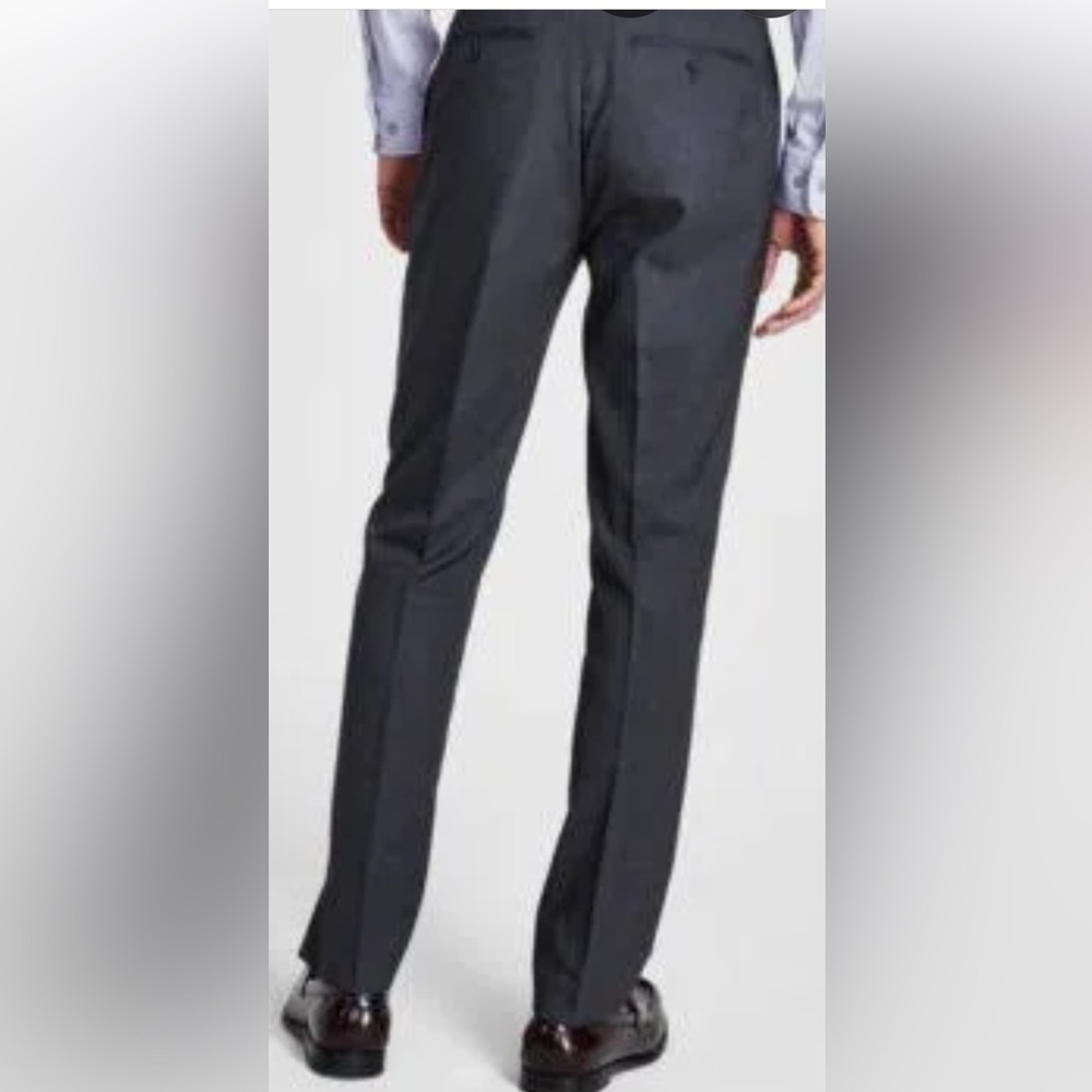 CALVIN KLEIN CLASSIC SLIM FIT DARK GRAY WRINKLE RESISTANT DRESS PANTS SZ 34X30